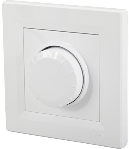 Schneider - Variateur rotatif 600W 2 fils - Blanc Asfora