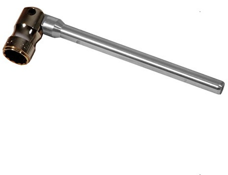 7/16 Leach's IMN Bi-Hex Pinched All Titanium Spanner with Thin Flat Handle