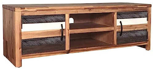 vidaXL Akazienholz Massiv TV Schrank Fernsehschrank Lowboard Fernsehtisch