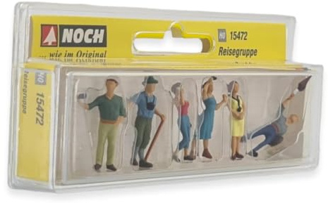 NOCH Reisegruppe, handbemalte Modellfiguren H0, für kreative Gestaltung und Dekoration