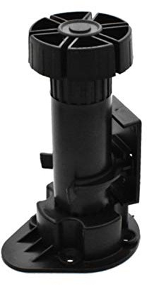 Xntun 12 Pack Black Cabinet Leveler Legs Adjustable Furniture Legs Adjusts from 3-7/8 to 5-1/8, for Furniture, Cabinets Ect