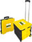 Heavy Duty Folding Portable Trolly Box Cart with Secure Lid, 40kg, for Shopping and Storage, Foldable Crate Trolly with Easy-Grip Handle - Folding Shopping Cart with Wheels for Home, Office & Work