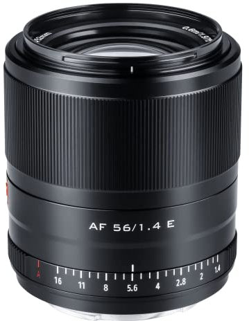 VILTROX 56mm F1.4 E Auto Focus Lens APS-C Support Eye Focus STM Portrait Lens for Sony E Mount Camera A5100 A6000 A6100 A6300 A6400 A6500 A6600 NEX-6 A7 A7S A7C A7Ⅱ A7RⅡ A7SⅢ A7Ⅲ A7RⅢ A7RIV A9 Black