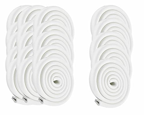 HIMRY® 40 Meter U-förmige Glastisch Kantenschutz, Tisch Möbel Kanten Schwamm Kissen Stoßschutz, Baby-Sicherheits-Tabellen-Schreibtisch Anti-Kollision Streifen (20x2M) Off Weiß KXD7003 Off-White
