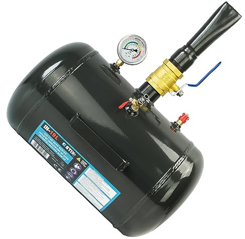Reifenfüllkanone IN-19L - 19L Reifenbooster, Druckluft Reifenfüller für PKW und LKW, Luftkanone mit Manometer und Sicherheitsventil
