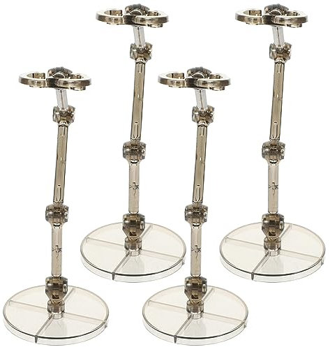 VILLCASE 4stücke Teiliges Figurenständer Aus Kunststoff Stabile Displays Für Actionfiguren Modelle Und Puppen Für Schreibtisch Und Einzelhandelspräsentationen
