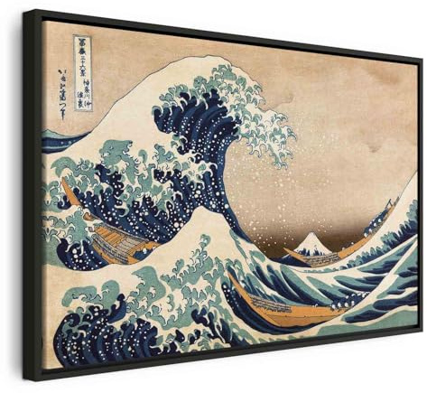 B&D XXL - Leinwandbild schwarzer Holzrahmen, 120x80 cm, Schlafzimmer | Hochwertige Leinwand, sofort aufhängbar, ideal fürs Wohn- oder Schlafzimmer, wasserfest und lichtecht, langlebig, stilvoll