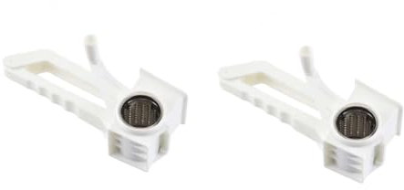 TOPBATHY 2 Stk Käsereibe Salatschneider Chopper Kartoffelreibe Mozzarella stainless steel inoxlm Gemüseschneider Salathacker Käseschredder Handkurbel Zerhacker Kasten Werkzeug rotieren Weiß