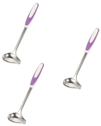 OUNONA 3stücke Gravy Spoon Edelstahl Rutschfester Handgefertigter Kelle Für Saucen Öle Und Brühen Für Gastronomie Buffets Und Veranstaltungen Langlebig Und Leicht Zu Reinigen