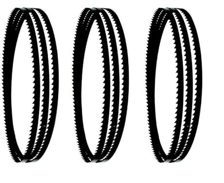 PNAJFUEL Lame de Scie À Ruban Bimétallique, 3 Lames de Scie À Ruban 2240X13X0.5Mm 6Tpi Outils de Travail Du Bois Accessoires Coupe Du Bois/6 Tpi/Wood Cutting