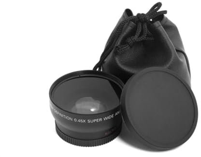 37mm 43mm 46mm 49mm 52mm 55mm 58mm 62mm 67mm 72mm Objectif Grand Angle Conversion Grand Angle Objectif de Caméra avec Objectif Macro (Size : 55mm)