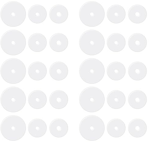 Giantree 30 Stück Anti Wildfleisch Piercing Disc, 7/9mm Ohrring Rückseiten | Silikon Piercing Scheibe Keloid Disc Transparente Silikonscheiben Ohrringe Stopper Earlobe Unterstützung Patches Für Ohrring