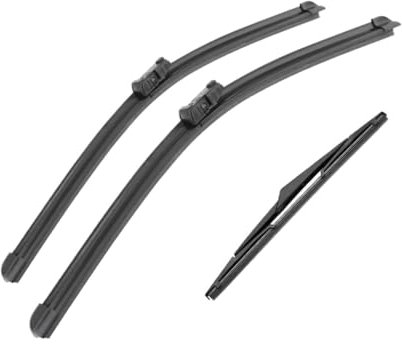 ENLIGMA 3PCS Front Rear Wiper Blades For Opel For Corsa F 2019-2021 Windshield 24+16+12 Windscreen Window Cutter Accessories 2019 2020 Car Arm Wipers