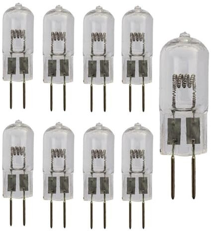 UGEFKMQ 10Pc Lampada Alogena G6.35 12V 100W Lampadine Alogene Gy6.35 Lampada Da Lavoro Per Macchina Dimmerabile 10W
