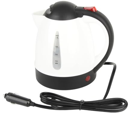 Bouilloire Électrique De Voiture 12v, 1000ml Bouilloire Voiture Bouilloire De Voyage Chaudière À Eau Portative De Voiture, Bouteille De Chauffe-Eau Pour Thé, Café, Soupe