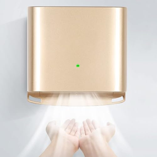 Generico Electric Automatic Induzione Essiccatore a Mano, Assicenza Calda e Fredda Regolabile, ad Alta velocità Essiccatore di Mani elettriche, per Cucina, Bagno e Toilette