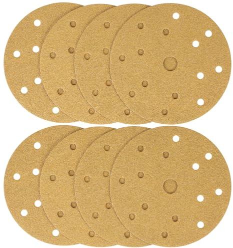150mm Sanding Discs, 40PCS 6inch 15-Hole Hook and Loop Sandpaper for 150mm Random Orbital Sander (40 Grits)