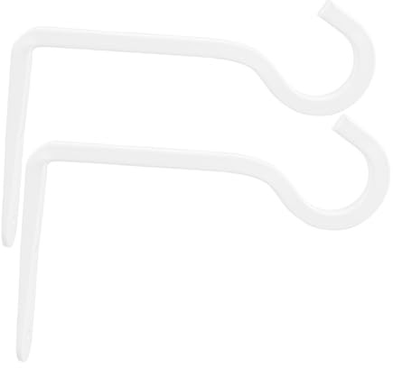 Lurrose 2pièces Crochets Muraux Fer pour Suspendre Plantes Lanternes Et Décorations De Supports Décoratifs Blancs pour Intérieur Et Extérieur Installation Facile Et Design