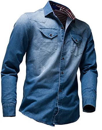 Giacca di Jeans da Uomo, Giubbino Estivo Uomo, Giacca da Uomo Denim Streetwear Hip Hop Jean Giacche Maschile Casual Capispalla Sciolta Versione Allentati Giacca in Jeans per Il Tempo Libero
