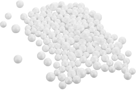 KONTONTY Foam Beads for DIY Projects Multi-use Foam Balls Vase Filler Beads Bean Bag Refill Soft Lightweight 2 Bags of Mini for Crafts Doll Filling
