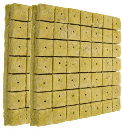 IWOWHERO 98pièces Lot de Cubes De Culture Hydroponique Blocs Nutritifs Respirants Et Absorbants Substrat De Semis pour Propagation Et Repiquage des Plantes