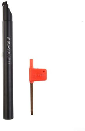 Herramientas S16Q SDUCR11 Barra de mandrinar para Torno Interno Barra de mandrinar para Torno de Acero al Carbono para DCMT11T3 s Vástago de 16 mm Longitud de 180 mm Portaherramien