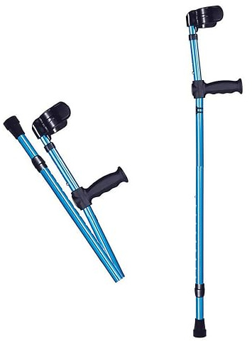 LXJBBD Béquilles de marche – Béquilles d'avant-bras ergonomiques légères pour adultes, design pliable portable pour homme et femme, aide à la marche médicale