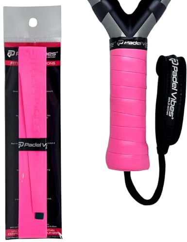 Padel Vibes BOLD LuxeTac Griffband, ultra-klebrig, schweißabsorbierend, luxuriös, lederähnliches Gefühl, strapazierfähiges Overgrip-Tape für Padel-, Tennis-, Squash-, Badminton- und