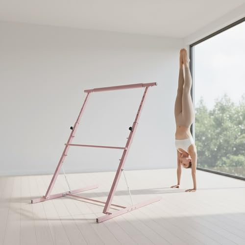 Tragbare Ballettstange for Tanz-Stretching, verstellbar 85–115 cm, freistehendes und faltbares Trainingsgerät for Zuhause, Studio und Fitnessstudio
