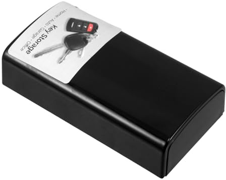 Angoily Magnetic Key Box per Auto Custodia Antiruggine Forte Magnetismo Scatola Nascosta per Chiavi di Ricambio Protettore Sicuro per Veicoli Esterni