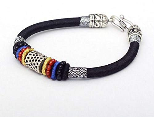 Gewebtes Armband, handgestritztes tibetisches Seil Handseil ethnischer Stil Chinesisches Knoten gewebt