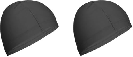 ONE SHOP unisex badmössa polyester badmössa x lätt simning 0,03 kg storlek 23,5 x 18,5 cm bekväm elastisk snabbtorkande för simning och träning (2, svart)