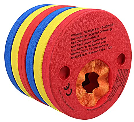 VERISA - Juego de 6 Discos de Espuma EVA para Natación, Flotador para Niños y Niñas, Aprender a Nadar, 2 a 6 Años, 25 kg Máx