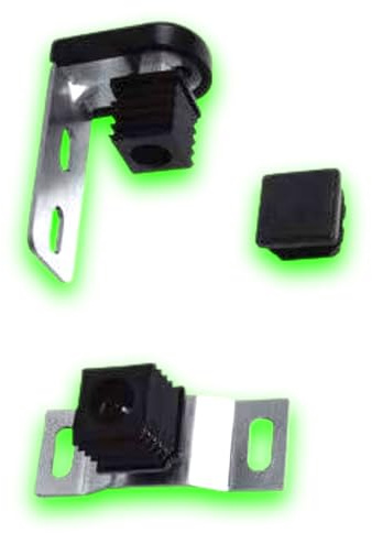 Déco Fer Forgé- Pivot pour Portail - Grandes Charges - Acier A Visser Reglable 115 mm x 80 mm-Ouvre Porte Portail Battant- KIT 2 Axe avec Bouchon M30x30 Tube CARRÉ Utilisation Facile Garantie Robuste