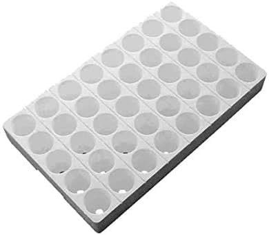 Seminiere Vassoi in Polistirolo Bianco per la Semina delle Piante da Orto e Fiori (40 Fori)