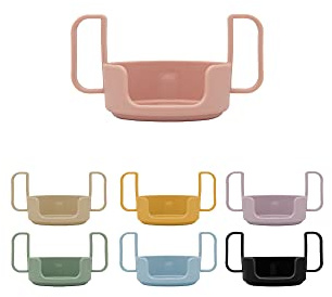 Design Letters Griff für Baby und Kinder Persönliche Trinkglas aus Tritan, (Nude) - BPA-frei, BPS-frei und EA-frei. Erleichtert dem Kind das Trinken aus dem Glase, spülmaschinenfest, leicht, 20 g