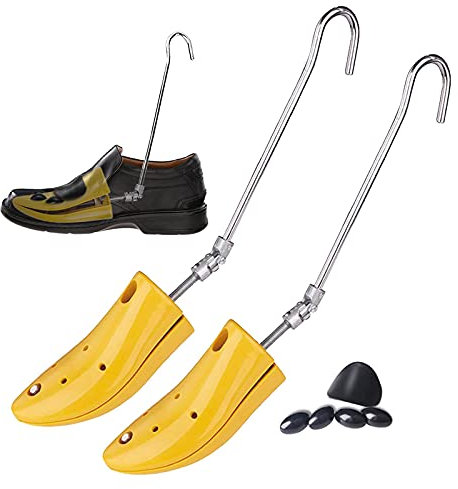 RIRPUAE Stiefelspanner für dicke Füße, verstellbarer Schuhspanner für breite Füße, gelb, 8 - 12