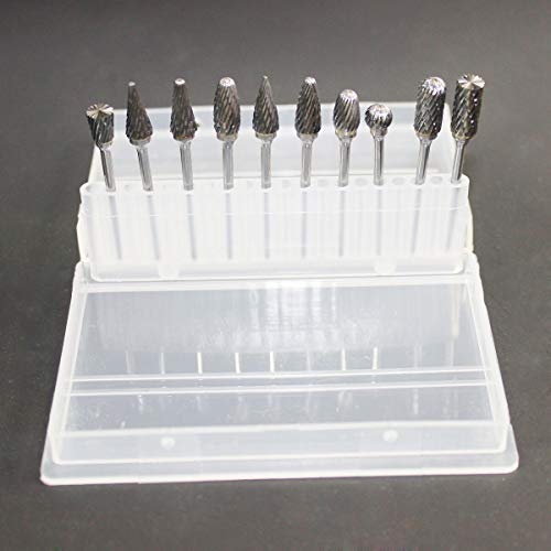 10er 2.35mm Schaft Wolfram Stahl Hartmetallfräser Für Bohrer Stabschleifer Frässtift Wolframcarabid Fräser Schaftfräser Hartmetall Bohrer Set