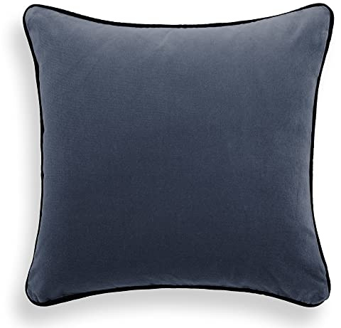 Bassetti Uni Kissenhülle zu Tischwäsche - Velour aus 90% Baumwolle, 10% Polyester in der Farbe Perla G2, Maße: 45X45 cm - 9324586