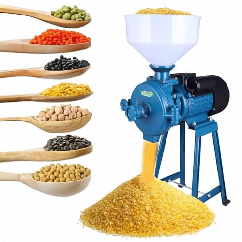 SACLMD Molinillo de Grano Comercial,Molino de Grano eléctrico,Molino de Grano,Molino de maíz Molinillo de maíz,Molinillo de Trigo Molino de alimentación Molino,220V