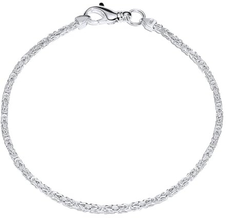 Unisex Königsarmband 925er Silber 2mm breit KA0020