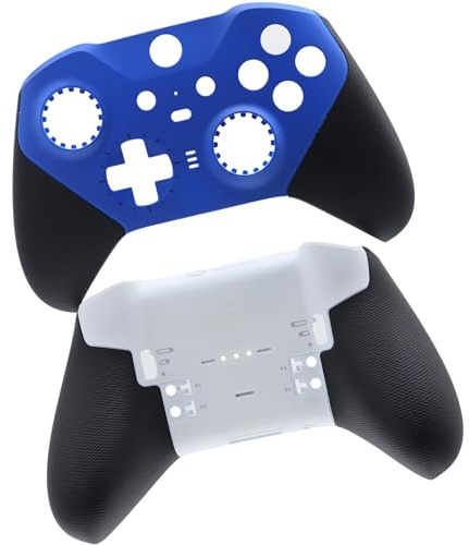 Deal4GO Front Housing Shell Faceplate w/Rear Shell Back Case Cover kit Replacement for Xbox Elite Series 2 Controller (Blue)