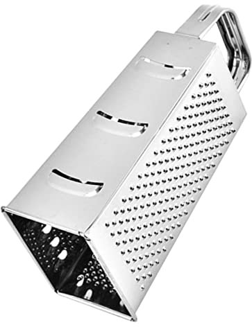 PRETYZOOM Grattugia Multifunzione in Acciaio Inossidabile 8 Pollici Manico Antiscivolo, Grattugia Portatile Per Verdure e Formaggi, Utensile Da Cucina Resistente e Sicuro Per Uso Domestico
