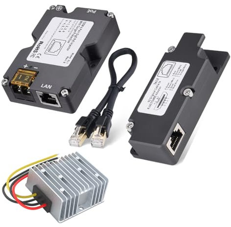 Injecteur PoE pour Kit Internet Dishy V2 Réseau Satellite, Adaptateur de Câble Dishy 150 W vers RJ45, Protection Contre Les Surtensions et ESD