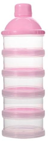 Doseur De Lait, Distributeur De Lait en Poudre Portable Avec 5 Compartiments Boîtes Empilables Convient Pour Les Collations, Lait En Poudre,Collations