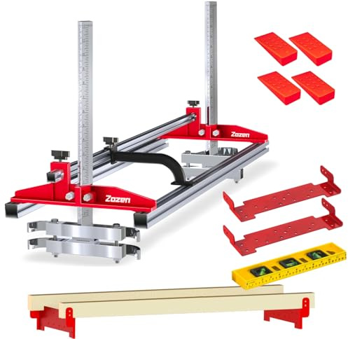 Zozen Chainsaw Mill with Lumber Guide Brackets, Portable Sawmill Kit - Can be Assembled into 3 sizes for Independent Use, Suitable for 14-36 inches Planking Milling, A Perfect Match Cutting Guide Set. | Fits 14-36 Planking Milling Bar, Perfect Match Cutting Guide Set for Builder and Woodworker, Portable Sawmill Kit