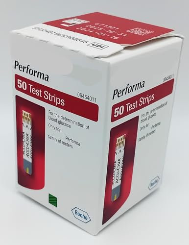 Performa Test Strips - Box of 50 | Accurate and Easy Blood Glucose Monitoring | Quick-Reading Test Strips