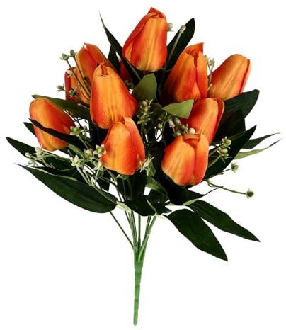 Cabilock 3stücke Künstlicher Tulpenstrauß Realistische Blumendekoration Für Hochzeiten Und Zuhause Langlebig Und Pflegeleicht Für Partys Und -Arrangements Vivid Flower Decor