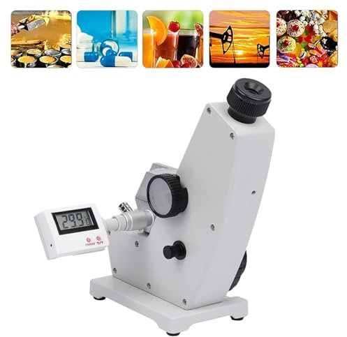 THYXGS Monokulares Digitales Refraktometer, Professionelles Abbe-Refraktometer Für Labors, Bereich 1,3000～1,7000 ND/Brix 0-95%/Genauigkeit 0,0002/Differenz 0,0005, In Der Industrie Verwendet