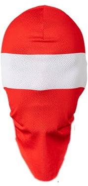 PGWEAR Sturmhaube Netz Hero (DE/NL/SE/PL, Alphanumerisch, Einheitsgröße, Rot/Weiß)